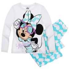DISNEY pyjama fille 2 pièces MINNIE taille  8 ans bleu turquoise NEUF