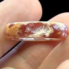 ANCIENNE BAGUE ROMAINE EN AGATE AVEC INTAGLIO