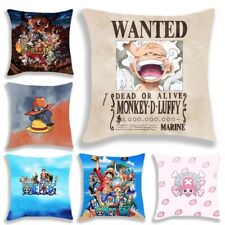 One Piece Housse Coussin  Wanted 45×45cm Modèle Au Choix Luffy Nami Ace Shanks 