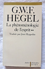 La Phénoménologie de l' Esprit Tome 2 par Hegel ed Aubier Philosophie