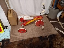 RARE ancien tricycle TAXI wisa gloria années 70 vintage bois et metal