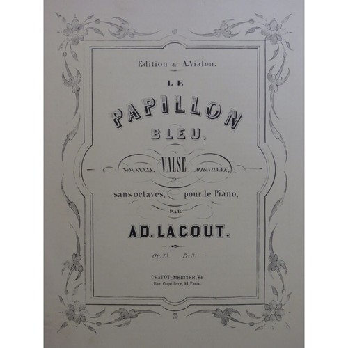 Lacout adolphe papillon - lacout,