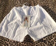 FRENCH 1920s EMBROIDERED WHITE COTTON CULOTTE PANTY~ L & P MONOGRAM ~UNWORN~ M/L