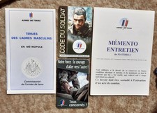 Lot de documents militaires "Tenue, matériel entretien, code du soldat"