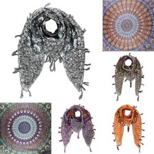 Foulard en coton Mandala avec