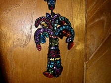 POGGI collier sautoir fruits palmier strass