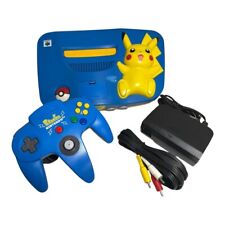NINTENDO64 Pokemon Pikachu Limited Blue & Yellow Region Free/Japon Testé
