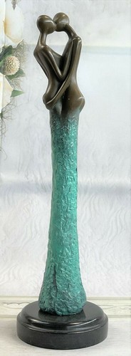 Art déco premier bisou - art, bronze