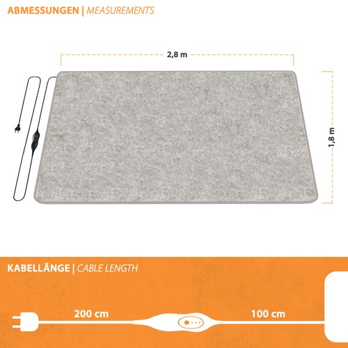 Heat sous tapis - sous-tapis, chauffant
