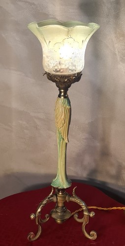 Lampe calice bronze art - bronze,
