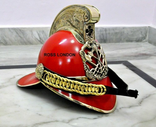 Casque pompier laiton - en,