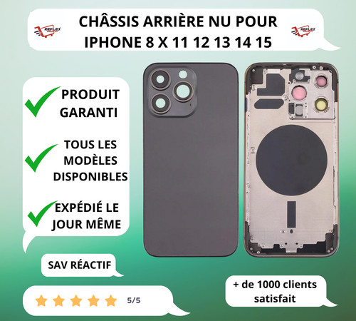 Châssis coque arrière - nu,
