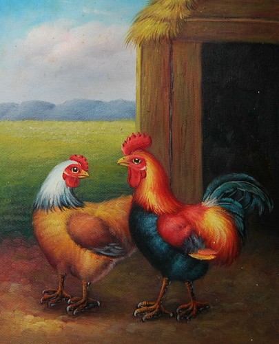 Tableau peinture huile sur - huile,