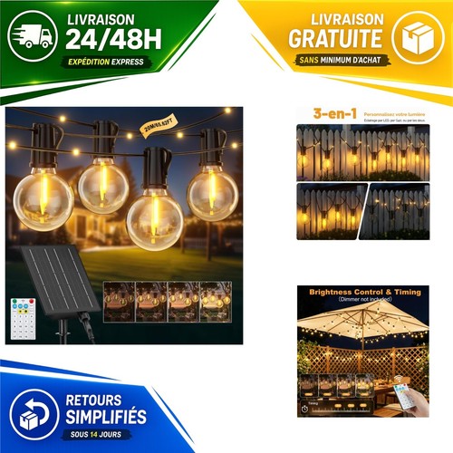 Guirlande lumineuse solaire