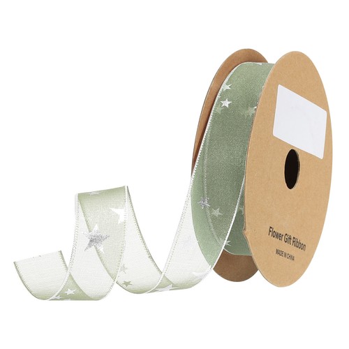 25mm 18m étoile organza ruban - 18m,