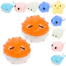  Ornement d'animaux marins réalistes pour aquarium, 12 pièces, décor de paysage