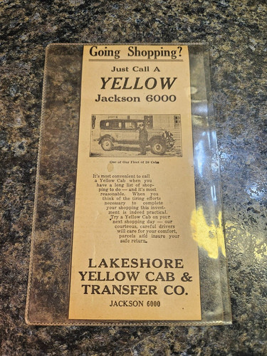 Vintage taxi newspaper - newspaper, ad