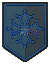 Écusson PVC OCCITANIE bleu combi, No police