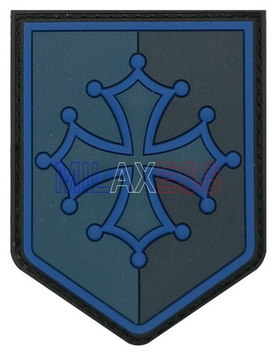 écusson pvc occitanie bleu - Écusson,