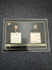 2024 Pieces of the past relic Abraham Lincoln Ulysses Grant POTP-LG