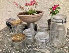 Bocaux en verre - divers tailles, lot de 10, 50, 100