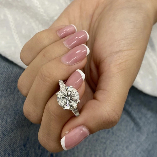 Bague diamant taille ronde