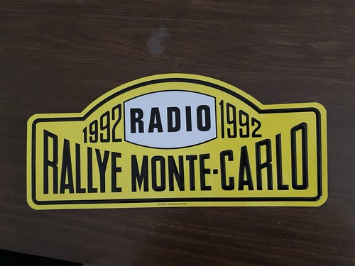 Automobilia plaque rallye - automobilia,
