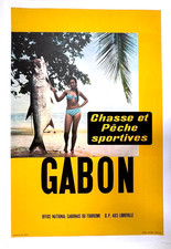 Affiche tourisme afrique gabon - afrique,