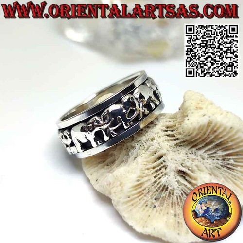 Bague argent 925 bande - en,