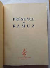 PRESENCE de RAMUZ - 1951 - La