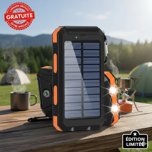Batterie externe solaire - batterie,