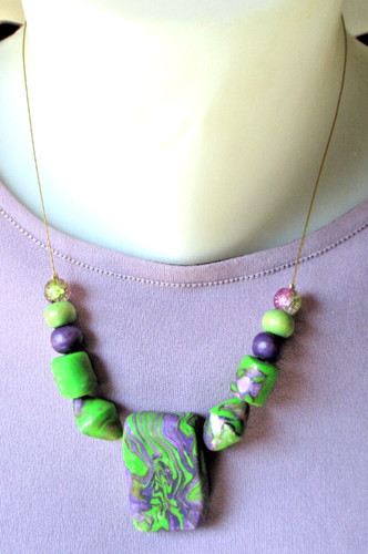 Ancien collier perles - , de