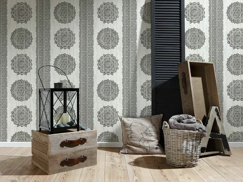 Papier peint panneau faux - , bois