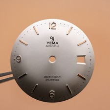 Cadran de montre ETA 2452 - YEMA automatic Ø30mm [NOS]