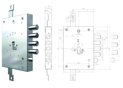 Serrure pour portes - cr,