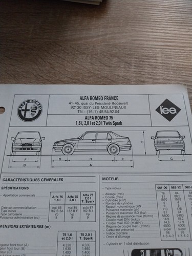 Alfa romeo 0 i - 2.0, twin
