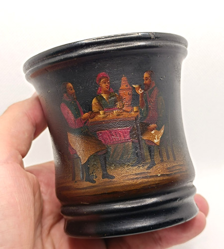 Pot crayons laqué russe - pot, à