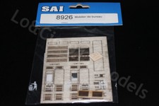 MOBILIER BUREAU - Décor ferroviaire HO carton découpe laser cut - 1/87 SAI 8926