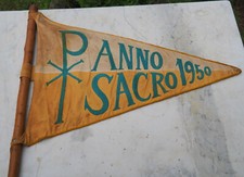 SCOUTISME Exceptionnel unique FANION SCOUT île de France - PAX ANNO SACRO 1950