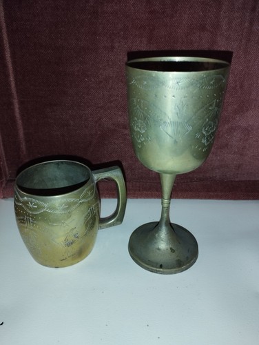Gobelet verre pied - , en