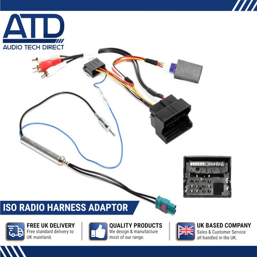 Iso radio adaptateur - iso, audi