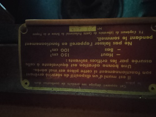 Poele gaz ancien marque - de,