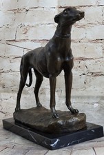 Bronze lévrier debout - lévrier,