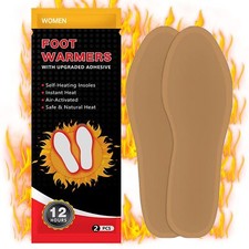 Semelle Chauffante 10 Paires Chaufferette Pieds 8 Heures de Chaleur Chauffe P...