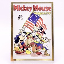 Mickey Mouse Magazine #78 Gold Foil Stamped Vintage Card The Walt Disney Sky Box