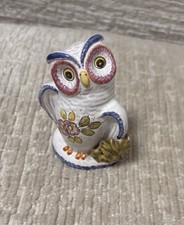 Hibou En Porcelaine De Moustiers 