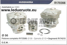 R170366 Ensemble Cylindre Et Piston HUSQVARNA K960 Scie à Chaîne Ø 56 Spin
