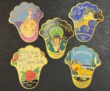 BEAU LOT DE 5 ETIQUETTES  PARFUM ANCIENNES   LORENZY PALANCA PARIS /OLD /J 15