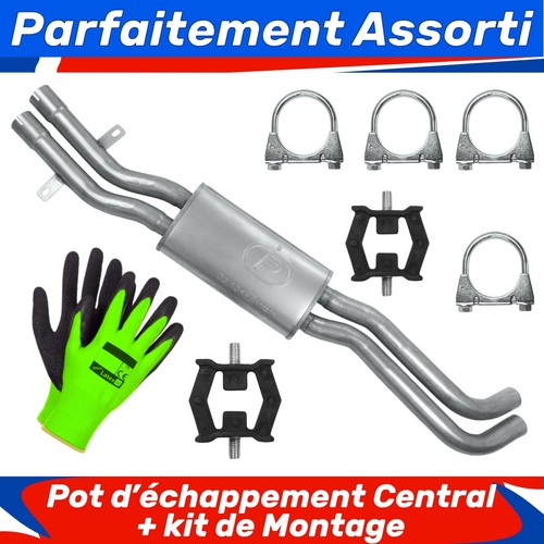Pot échappement central - pot,