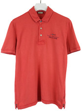 T-Shirt NAPAPIJRI Pour Homme LARGE À Manches Courtes Col Rouge Logo Polo